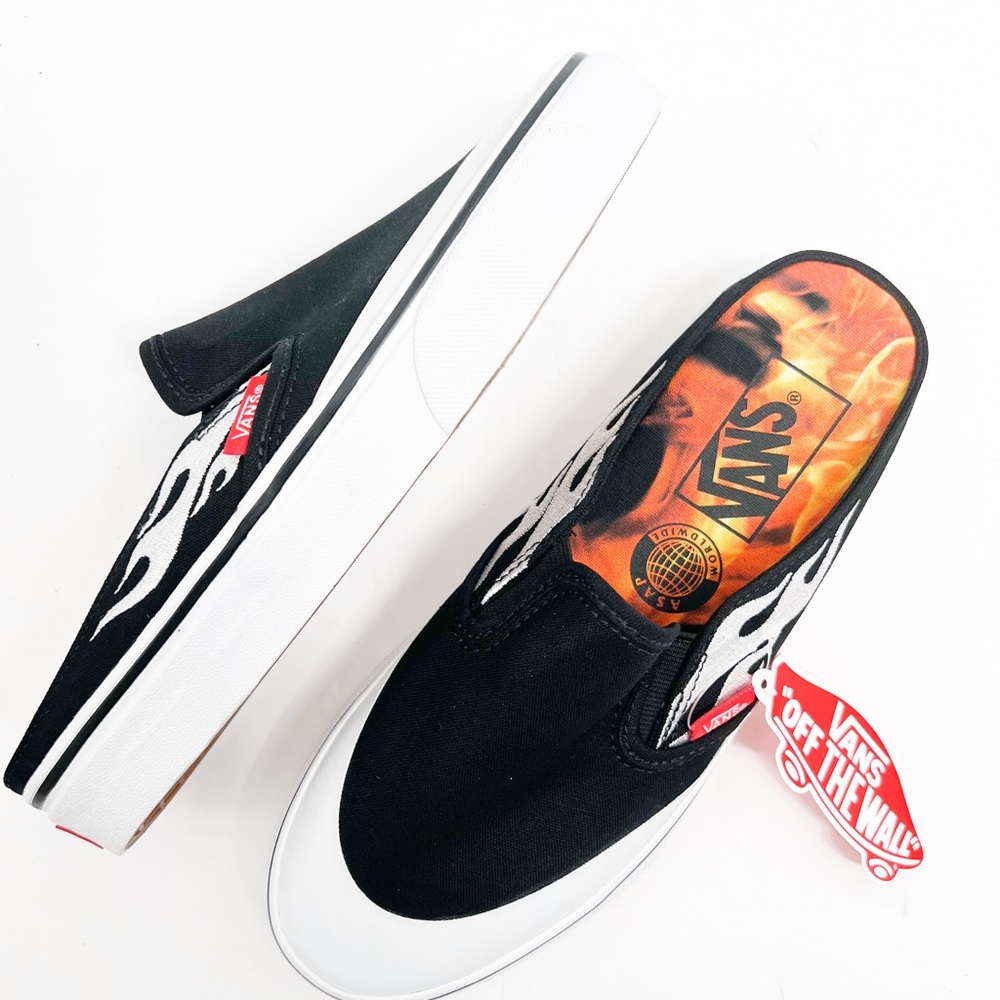 Vans x A$AP Worldwide Classic Slip-On Mules Black & White